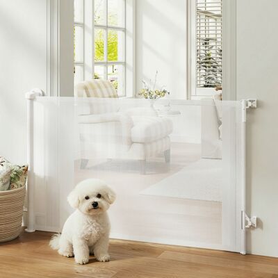 PZCC Barrera De Seguridad Para Escaleras Y Puertas, Extensible De 0 A 140 Cm Con Apertura Con Una Sola Mano, Para Mascotas, Apta Para Escaleras Y Puertas, Color Blanco. PZCC Barrera De Seguridad Para Escaleras Y Puertas, Extensible De 0 A 140 Cm Con Apertura Con Una Sola Mano, Para Mascotas, Apta Para Escaleras Y Puertas, Color Blanco.
