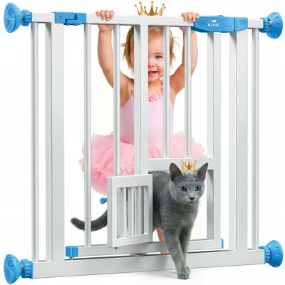 Puerta de seguridad KESSER Kidiz - Extensible, A prueba de niños y mascotas Puerta de seguridad KESSER Kidiz - Extensible, A prueba de niños y mascotas