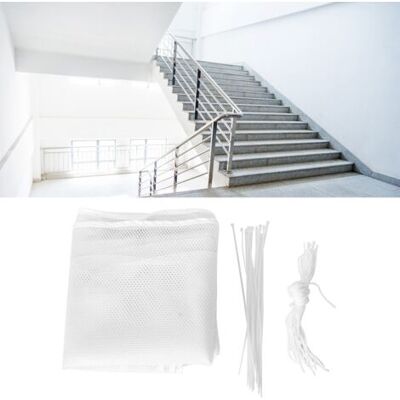 YMYNY Red De Seguridad Para Balcón De 3 Metros - Protección Contra Accidentes Para Niños, Mascotas Y Barandillas De Escaleras - Blanca YMYNY Red De Seguridad Para Balcón De 3 Metros - Protección Contra Accidentes Para Niños, Mascotas Y Barandillas De Escaleras - Blanca