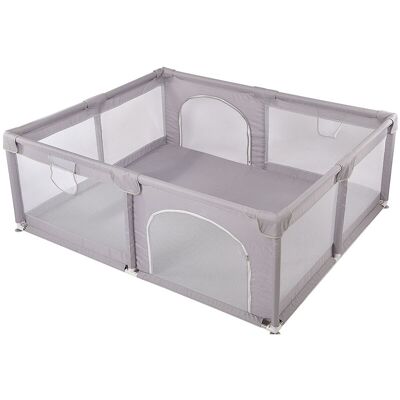 Skecten Parque De Juego Para Bebés,1.5x1.8m,malla Transpirable De Protección Rejilla Para Gatear Para Niños - Gris Skecten Parque De Juego Para Bebés,1.5x1.8m,malla Transpirable De Protección Rejilla Para Gatear Para Niños - Gris