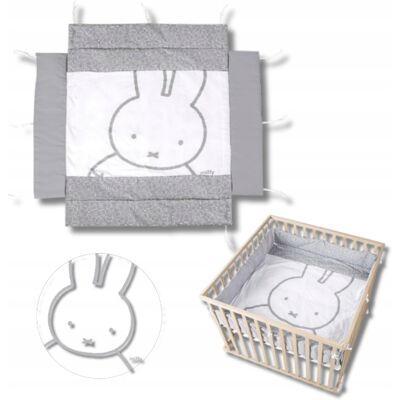 OEM Inserto Universal Para Corralito, Colchón Infantil, Gris Y Blanco, Conejo Miffy OEM Inserto Universal Para Corralito, Colchón Infantil, Gris Y Blanco, Conejo Miffy