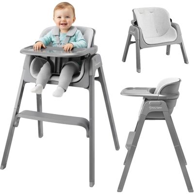 OEM Trona Versátil 3 En 1, Ligera Y Portátil, Color Gris. OEM Trona Versátil 3 En 1, Ligera Y Portátil, Color Gris.