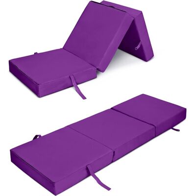Ready Steady Bed - Plegable Camping Colchón De Viaje Invitados Futón Cuna Colchón - Morado Ready Steady Bed - Plegable Camping Colchón De Viaje Invitados Futón Cuna Colchón - Morado