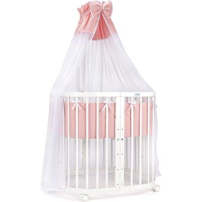 Waldin - Cuna móvil 7en1 - Madera blanca - Cuna para bebé Waldin - Cuna móvil 7en1 - Madera blanca - Cuna para bebé