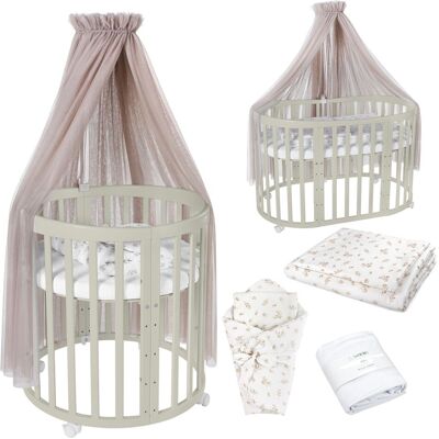 Waldin OWAL Cuna 7 en 1 Taupe - Baby Bed Waldin OWAL Cuna 7 en 1 Taupe - Baby Bed