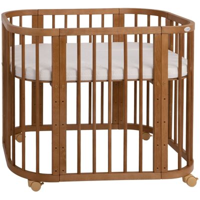 Waldin Cuna Bebé 5 En 1 Colecho, Madera Vintage, Sin Textiles Waldin Cuna Bebé 5 En 1 Colecho, Madera Vintage, Sin Textiles