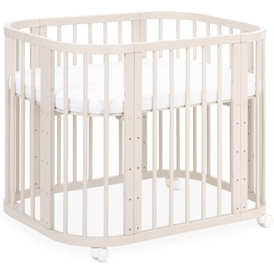 Waldin Cuna Bebé 5 En 1 Colecho, Madera Cachemira, Sin Textiles Waldin Cuna Bebé 5 En 1 Colecho, Madera Cachemira, Sin Textiles