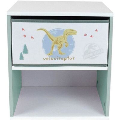 Mesita de noche Jurassic Park Jemini - Diseño original - Almacenamiento para dormitorio - Seguro para niños Mesita de noche Jurassic Park Jemini - Diseño original - Almacenamiento para dormitorio - Seguro para niños