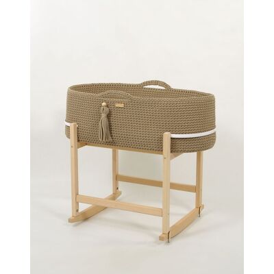 OEM Cesta Moisés Boho Hecha A Mano Con Cuna - Arena OEM Cesta Moisés Boho Hecha A Mano Con Cuna - Arena