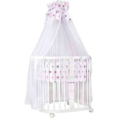 Waldin - Mobil Babysäng I Trä 7in1 - Madera blanca - Baby crib Waldin - Mobil Babysäng I Trä 7in1 - Madera blanca - Baby crib