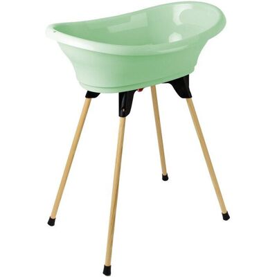 Kit De Ba帽era Para Beb茅 Thermobaby Vasco Verde Celad贸n Con Soporte De Madera Plegable Kit De Ba帽era Para Beb茅 Thermobaby Vasco Verde Celad贸n Con Soporte De Madera Plegable