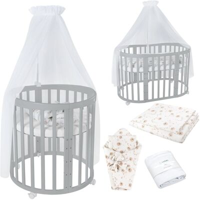 Waldin OWAL Cuna para bebé - 7 en 1 Blanca Diente de león Waldin OWAL Cuna para bebé - 7 en 1 Blanca Diente de león