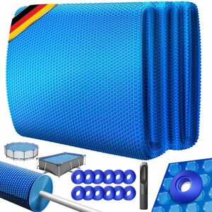 Cubierta Solar Piscina Lámina Solar 120µm Lámina Solar Recortable Lámina Solar Piscina Incl. 1 Perforación Y 12 Ojales Azul / Ø 427 Cm - Kesser Cubierta Solar Piscina Lámina Solar 120µm Lámina Solar Recortable Lámina Solar Piscina Incl. 1 Perforación Y 12 Ojales Azul / Ø 427 Cm - Kesser