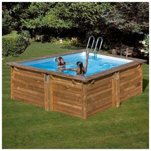 GRE Piscina Carra De Madera 300 X 300 X 119 Alto GRE Piscina Carra De Madera 300 X 300 X 119 Alto