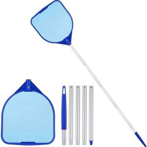 XISRENS Red De Skimmer De Piscina, Red De Skimmer De Piscina De 5 Secciones, Red De Skimmer De Piscina De Malla Fina, Rastrillo De Hojas Para Una Limpieza Rápida De La Piscina XISRENS Red De Skimmer De Piscina, Red De Skimmer De Piscina De 5 Secciones, Red De Skimmer De Piscina De Malla Fina, Rastrillo De Hojas Para Una Limpieza Rápida De La Piscina