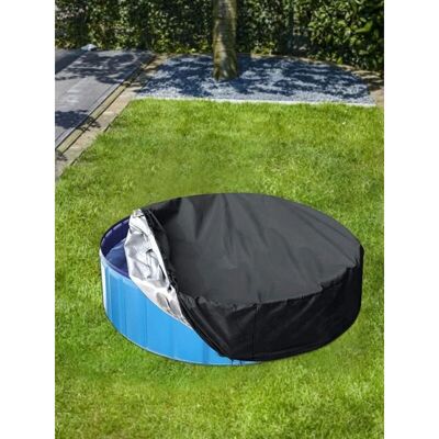 TONCHEAN Cubierta De Piscina Redonda - Lona Protectora Para Piscina Funda Protectora Impermeable Y Antipolvo Cubierta Para Bañera De Hidromasaje Diámetro: 162x30cm TONCHEAN Cubierta De Piscina Redonda - Lona Protectora Para Piscina Funda Protectora Impermeable Y Antipolvo Cubierta Para Bañera De Hidromasaje Diámetro: 162x30cm