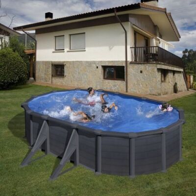 Piscina De Acero Ovalada 500x300x132h Con Depuradora De Arena Serie Granada Gre Kitprov508gf Piscina De Acero Ovalada 500x300x132h Con Depuradora De Arena Serie Granada Gre Kitprov508gf