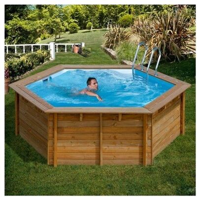 Gre - Piscina Redonda De Madera Sumbay Pool Lili 2.95 Mts X 1.05 Mts De Alto Gre - Piscina Redonda De Madera Sumbay Pool Lili 2.95 Mts X 1.05 Mts De Alto