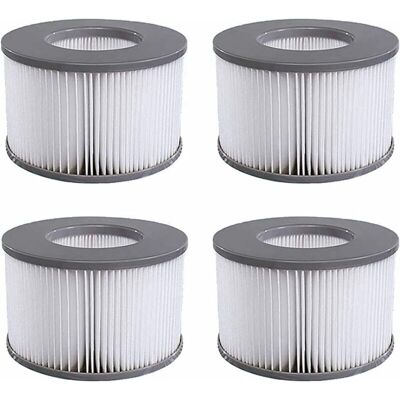 TONCHEAN Paquete De 4 Cartuchos De Filtro De Repuesto Para Mspa, Jacuzzis Y Otras Piscinas Inflables, Compatibles Con Modelos De Filtro A Partir De 2020. TONCHEAN Paquete De 4 Cartuchos De Filtro De Repuesto Para Mspa, Jacuzzis Y Otras Piscinas Inflables, Compatibles Con Modelos De Filtro A Partir De 2020.