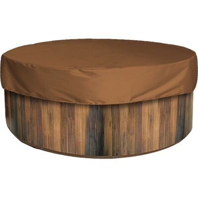 ENLENK Cubierta De Piscina Redonda, Cubierta Solar Para Piscina, Protección Uv Y Cubierta Impermeable Para Spa, Bañera De Spa Exterior - Marrón 215x70cm ENLENK Cubierta De Piscina Redonda, Cubierta Solar Para Piscina, Protección Uv Y Cubierta Impermeable Para Spa, Bañera De Spa Exterior - Marrón 215x70cm