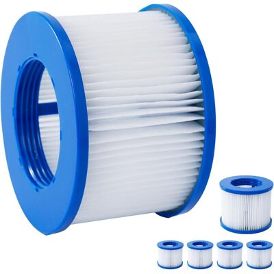 AHLSEN Cartucho De Filtro De Repuesto Para Spa Hinchable (paquete De 6) 9,97,6 Cm AHLSEN Cartucho De Filtro De Repuesto Para Spa Hinchable (paquete De 6) 9,97,6 Cm