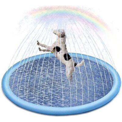 GOTRAYS Alfombrilla Para Chorros De Agua Para Niños, Piscina Para Perros, Alfombrilla Antideslizante Para Salpicaduras, Piscina Para Mascotas, Bañera Para Perros, Juego Acuático De Verano Al Aire Libre Para N GOTRAYS Alfombrilla Para Chorros De Agua Para Niños, Piscina Para Perros, Alfombrilla Antideslizante Para Salpicaduras, Piscina Para Mascotas, Bañera Para Perros, Juego Acuático De Verano Al Aire Libre Para N