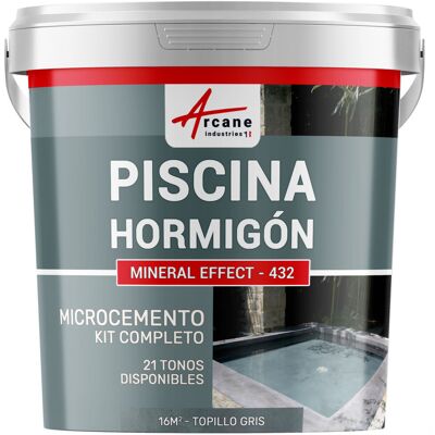 ARCANE INDUSTRIES Kit Microcemento Color Gris Topo Para Piscina De Hormigón ARCANE INDUSTRIES Kit Microcemento Color Gris Topo Para Piscina De Hormigón