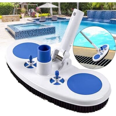 OEM Brosse De Nettoyage De Piscine Tête D'aspirateur De Piscine Lestée De 13 Pouces, Avec Poils En Nylon, Jardin Detachee Bleu OEM Brosse De Nettoyage De Piscine Tête D'aspirateur De Piscine Lestée De 13 Pouces, Avec Poils En Nylon, Jardin Detachee Bleu