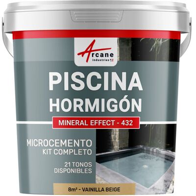 ARCANE INDUSTRIES Kit Microcemento Color Gris Topo Para Piscina De Hormigón ARCANE INDUSTRIES Kit Microcemento Color Gris Topo Para Piscina De Hormigón
