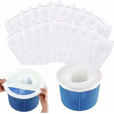 BARKBUSTERS Age Pool Skimmer Socks, 20 Pièces Chaussettes De Skimmer De Piscine, Pre-filtre Skimmer, Panier De Skimmer, Prefiltre Pour Piscine De Nylon Élastique Pour Peuvent Emprisonner Pollen, Feuilles,cheveux BARKBUSTERS Age Pool Skimmer Socks, 20 Pièces Chaussettes De Skimmer De Piscine, Pre-filtre Skimmer, Panier De Skimmer, Prefiltre Pour Piscine De Nylon Élastique Pour Peuvent Emprisonner Pollen, Feuilles,cheveux