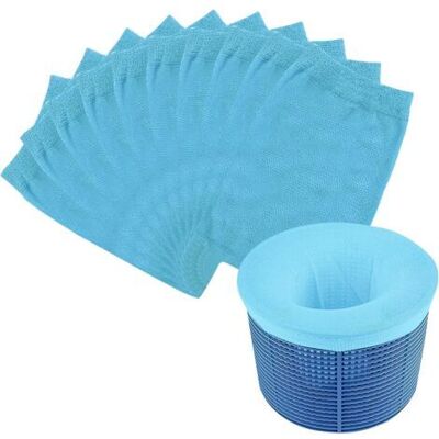 SCORPIO Lot De 10 Chaussettes Filtrantes Réutilisables Pour Piscine Et Piscine, Filtrage Fin Des Feuilles, Des Insectes Et De La Saleté, Filtre Pour Panier De Piscine (bleu) SCORPIO Lot De 10 Chaussettes Filtrantes Réutilisables Pour Piscine Et Piscine, Filtrage Fin Des Feuilles, Des Insectes Et De La Saleté, Filtre Pour Panier De Piscine (bleu)