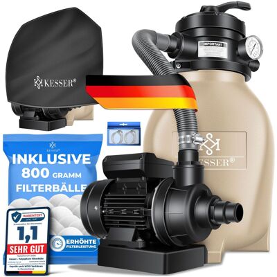Kesser® Filtro De Arena 10 M³/h, 800 G Bolas Filtrantes - Arena Kesser® Filtro De Arena 10 M³/h, 800 G Bolas Filtrantes - Arena