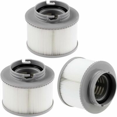 XISRENS Juego De Filtros De 3 Piezas Para Mspa Fd2089, Cartucho De Filtro Reutilizable Mspa, Cartucho De Filtro Spa Lite Para Todos Los Modelos De Piscinas Inflables Mspa. XISRENS Juego De Filtros De 3 Piezas Para Mspa Fd2089, Cartucho De Filtro Reutilizable Mspa, Cartucho De Filtro Spa Lite Para Todos Los Modelos De Piscinas Inflables Mspa.