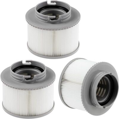 XISRENS Juego De Filtros De 3 Piezas Para Mspa Fd2089, Cartucho De Filtro Reutilizable Mspa, Cartucho De Filtro Spa Lite Para Todos Los Modelos De Piscinas Inflables Mspa. XISRENS Juego De Filtros De 3 Piezas Para Mspa Fd2089, Cartucho De Filtro Reutilizable Mspa, Cartucho De Filtro Spa Lite Para Todos Los Modelos De Piscinas Inflables Mspa.