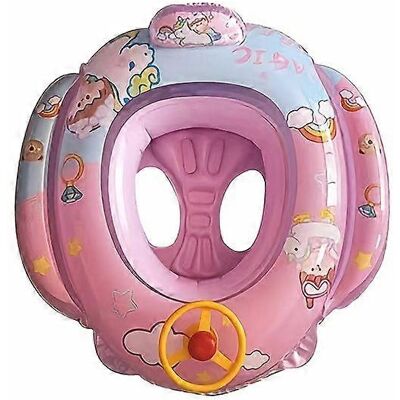 KEABBA Flotador Inflable Para Piscina Para Niños, Anillo De Natación De Unicornio De Dibujos Animados Con Volante, Juguete De Playa De Verano De Pvc Duradero, 1 Unidad KEABBA Flotador Inflable Para Piscina Para Niños, Anillo De Natación De Unicornio De Dibujos Animados Con Volante, Juguete De Playa De Verano De Pvc Duradero, 1 Unidad