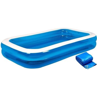 Viking Choice - Piscina Hinchable - Rectangular - 305x183x50 Cm - Azul - Con Tapa Viking Choice - Piscina Hinchable - Rectangular - 305x183x50 Cm - Azul - Con Tapa