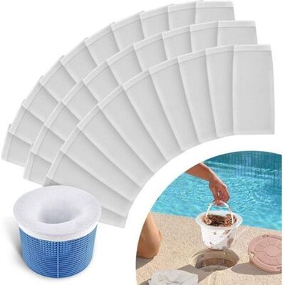 ABYSSE Lot De 30 Chaussettes De Skimmer Pour Piscine – Nylon Élastique Durable – Filtre Feuilles, Pollen, Mousse Et Saletés ABYSSE Lot De 30 Chaussettes De Skimmer Pour Piscine – Nylon Élastique Durable – Filtre Feuilles, Pollen, Mousse Et Saletés