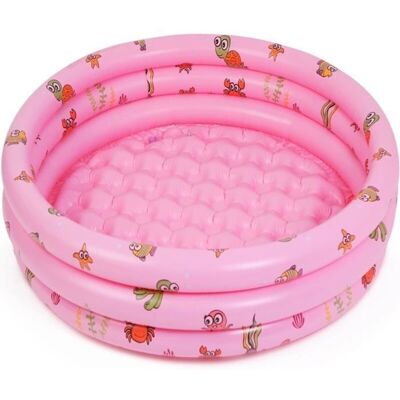 SANS MARQUE Piscina Hinchable Redonda Rosa De 130 Cm, Piscina Infantil Para Exteriores Para Niños Y Niñas, Color Rosa (130 X 40 Cm) SANS MARQUE Piscina Hinchable Redonda Rosa De 130 Cm, Piscina Infantil Para Exteriores Para Niños Y Niñas, Color Rosa (130 X 40 Cm)