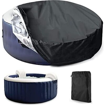 ENLENK Funda De Protección Para Piscina O Spa, Cubierta Solar Redonda Para Spa Exterior, Funda Redonda Impermeable Al Polvo Y A Los Rayos Uv (tamaño: 21090 Cm) ENLENK Funda De Protección Para Piscina O Spa, Cubierta Solar Redonda Para Spa Exterior, Funda Redonda Impermeable Al Polvo Y A Los Rayos Uv (tamaño: 21090 Cm)