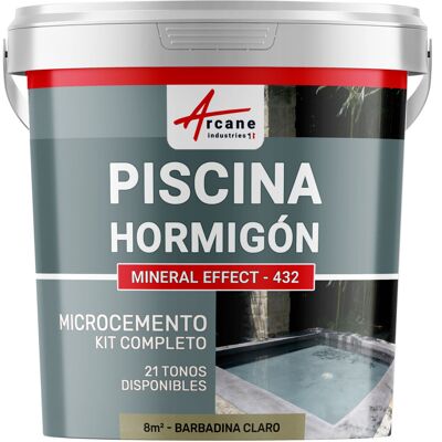 ARCANE INDUSTRIES Kit Microcemento Color Gris Topo Para Piscina De Hormigón ARCANE INDUSTRIES Kit Microcemento Color Gris Topo Para Piscina De Hormigón