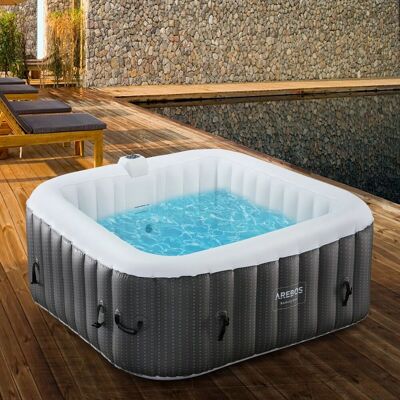 Arebos Spa Hinchable 185x185cm 6 Personas 910 L Arebos Spa Hinchable 185x185cm 6 Personas 910 L
