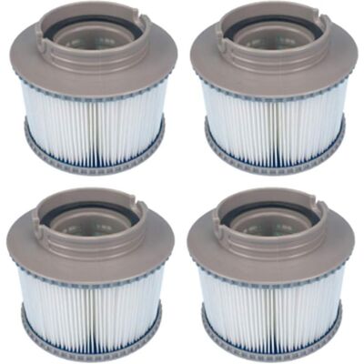 NO BRAND Juego De Filtros De 4 Piezas, Compatible Con La Piscina Inflable Mspa Fd2089, Cartuchos De Filtro De Repuesto Para Piscinas Inflables Domésticas, De Playa Y De Baño. NO BRAND Juego De Filtros De 4 Piezas, Compatible Con La Piscina Inflable Mspa Fd2089, Cartuchos De Filtro De Repuesto Para Piscinas Inflables Domésticas, De Playa Y De Baño.