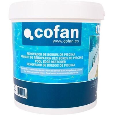 COFAN Pintura Acrílica Para Bordes De Piscinas Color Blanco Mate 4 L COFAN Pintura Acrílica Para Bordes De Piscinas Color Blanco Mate 4 L