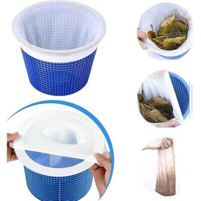 SCORPIO Lot De 10 Chaussettes De Skimmer Pour Piscine – Filtre En Nylon Épais Pour Panier – Élimine Feuilles, Pollen Et Débris SCORPIO Lot De 10 Chaussettes De Skimmer Pour Piscine – Filtre En Nylon Épais Pour Panier – Élimine Feuilles, Pollen Et Débris
