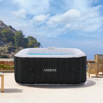 Spa Hinchable Arebos con Temperatura Ajustable - 154x154cm Spa Hinchable Arebos con Temperatura Ajustable - 154x154cm