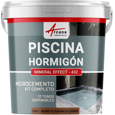 ARCANE INDUSTRIES Kit Microcemento Color Gris Topo Para Piscina De Hormigón ARCANE INDUSTRIES Kit Microcemento Color Gris Topo Para Piscina De Hormigón