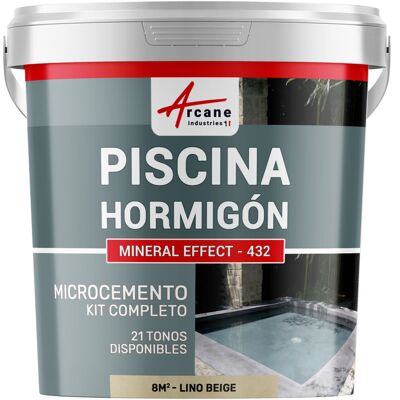 ARCANE INDUSTRIES Kit Microcemento Color Gris Topo Para Piscina De Hormigón ARCANE INDUSTRIES Kit Microcemento Color Gris Topo Para Piscina De Hormigón