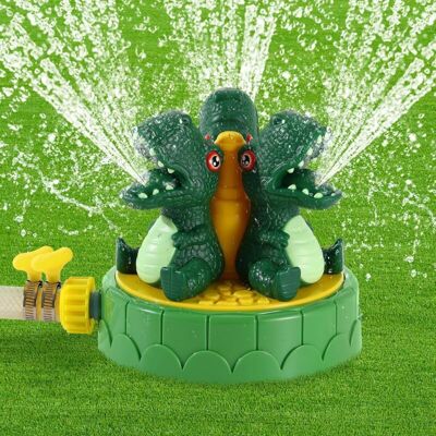 OEM Aspersor De Agua Con Forma De Dinosaurio Para Niños, Juguete Acuático Para Piscina Al Aire Libre Con Tres Chorros Y Dos Abrazaderas Para Manguera, Diversión De Verano - Crezuo OEM Aspersor De Agua Con Forma De Dinosaurio Para Niños, Juguete Acuático Para Piscina Al Aire Libre Con Tres Chorros Y Dos Abrazaderas Para Manguera, Diversión De Verano - Crezuo