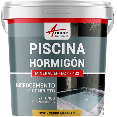 ARCANE INDUSTRIES Kit Microcemento Color Gris Topo Para Piscina De Hormigón ARCANE INDUSTRIES Kit Microcemento Color Gris Topo Para Piscina De Hormigón