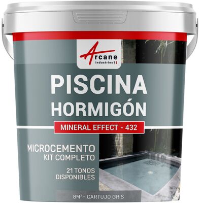 ARCANE INDUSTRIES Kit Microcemento Color Gris Topo Para Piscina De Hormigón ARCANE INDUSTRIES Kit Microcemento Color Gris Topo Para Piscina De Hormigón